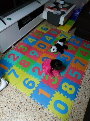 Tapie d'éveil Montessori puzzle animaux et fruits photo review