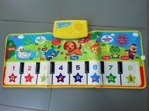 Tapis Musical pour bébé, Piano avec voix d'animal, Instrument de musique,  jouet éducatif Montessori pour enfants tapis montessori tapis de jeu pour  bébé