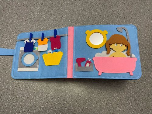 Livre d'apprentissage Montessori en tissu - Petits Moussaillons