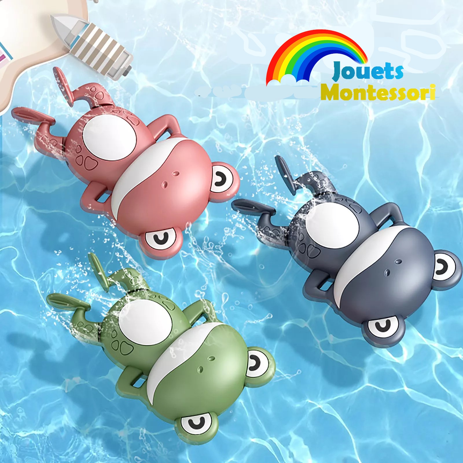 Jouets de bain en forme de grenouille – des jouets pour bebe