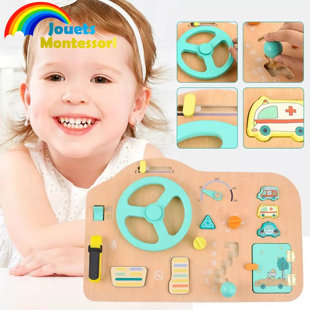 Achetez Toys Sensoriels de Planche en Bois Pour Les Tout-petits
