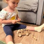 Jeux Montessori bus en bois photo review