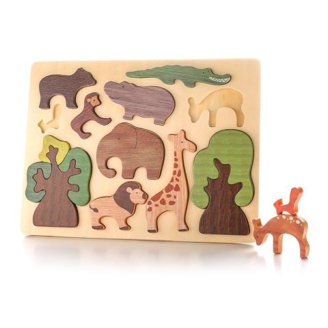 Jeux Montessori Bloc Puzzle 3D éducatif En Bois | Jouets Montessori