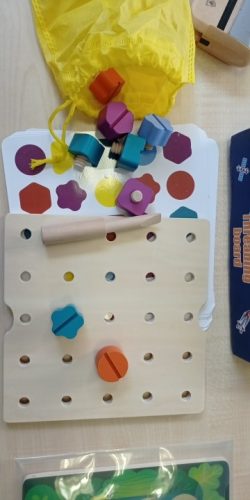Jeux Montessori bloc de construction outillage photo review