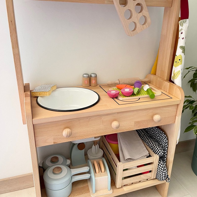 Cuisine en Bois Montessori pour Enfants - Un Espace Jeu au Format XL