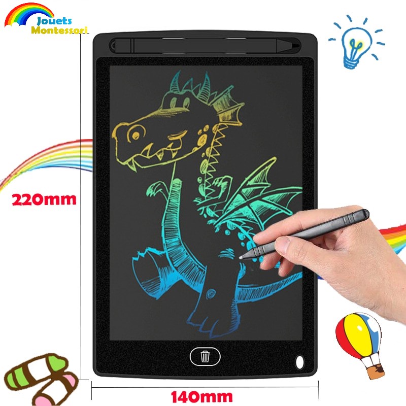 Tablette à écrire, planche à dessin, jouet LCD Doodle pour enfants