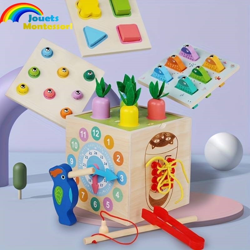 Montessori My Little House Tout à sa place! Jeu de tri et d'artisanat - 2-5  ans