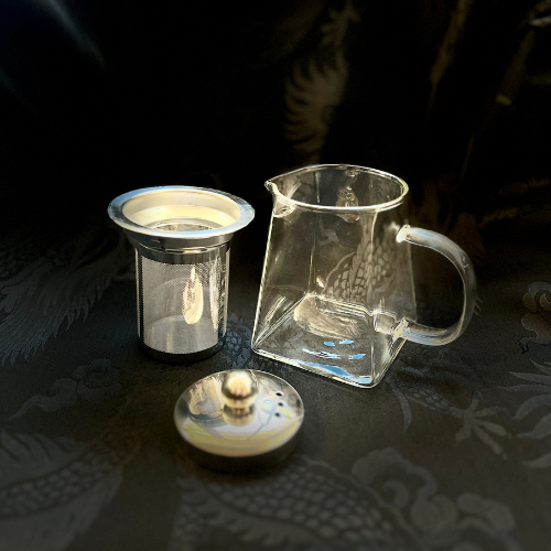 Filtre thé en vrac, inox avec gravure