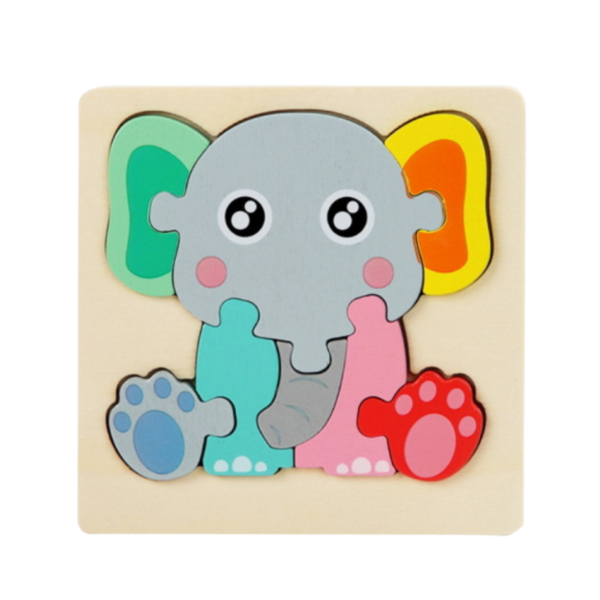 puzzle en bois elephant