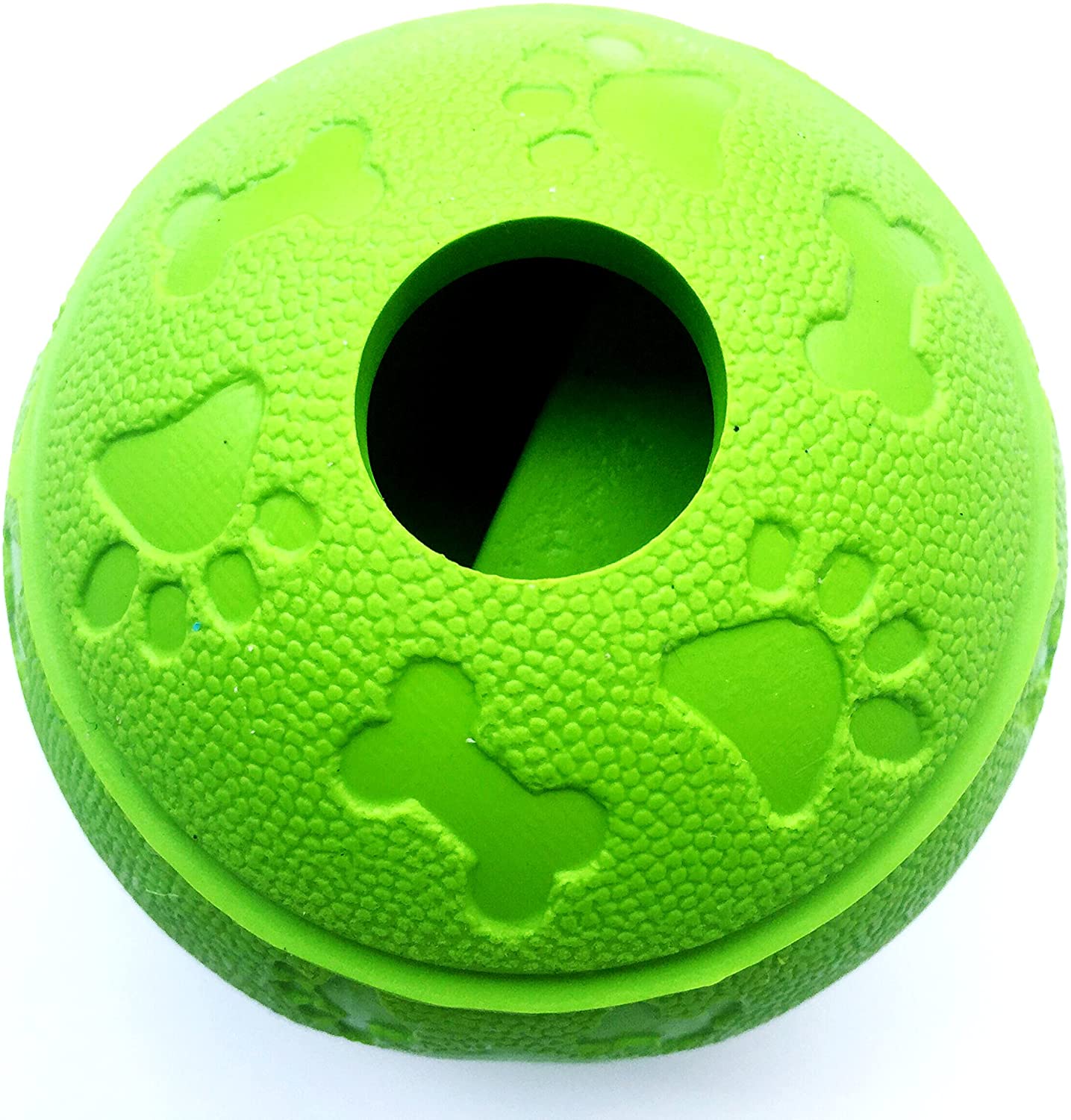 QIMMU Balle Jouet pour Chien,Ballon Chien Indestructible,Jouets à mâcher  pour Chiens,Dog Toys Ball pour Petits,Moyens et Grands Chiens (Vert)