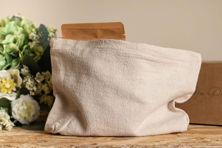 pochette en lin 100% français