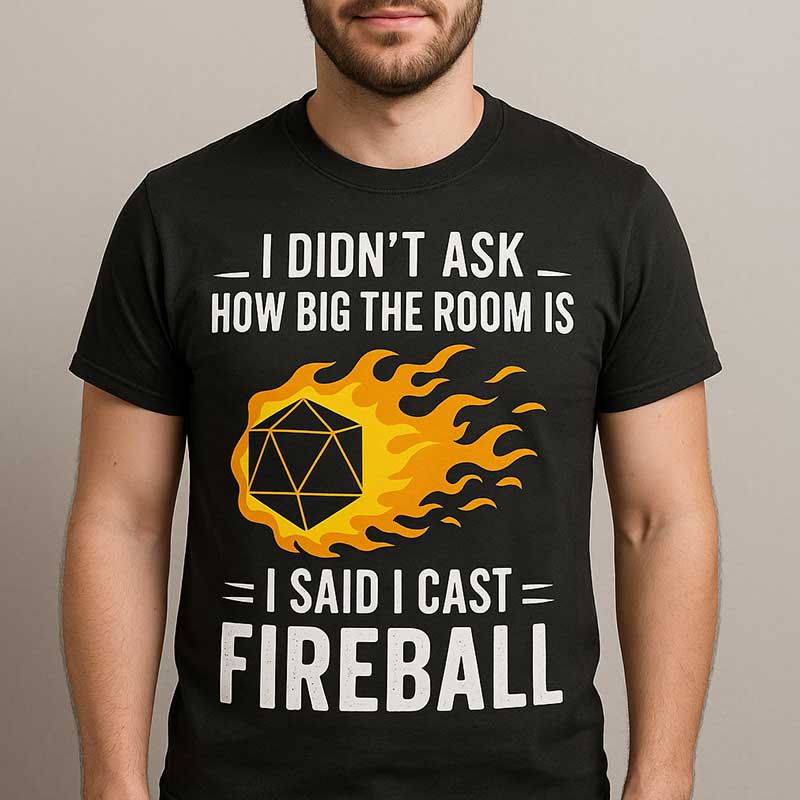 tshirt jdr boule de feu
