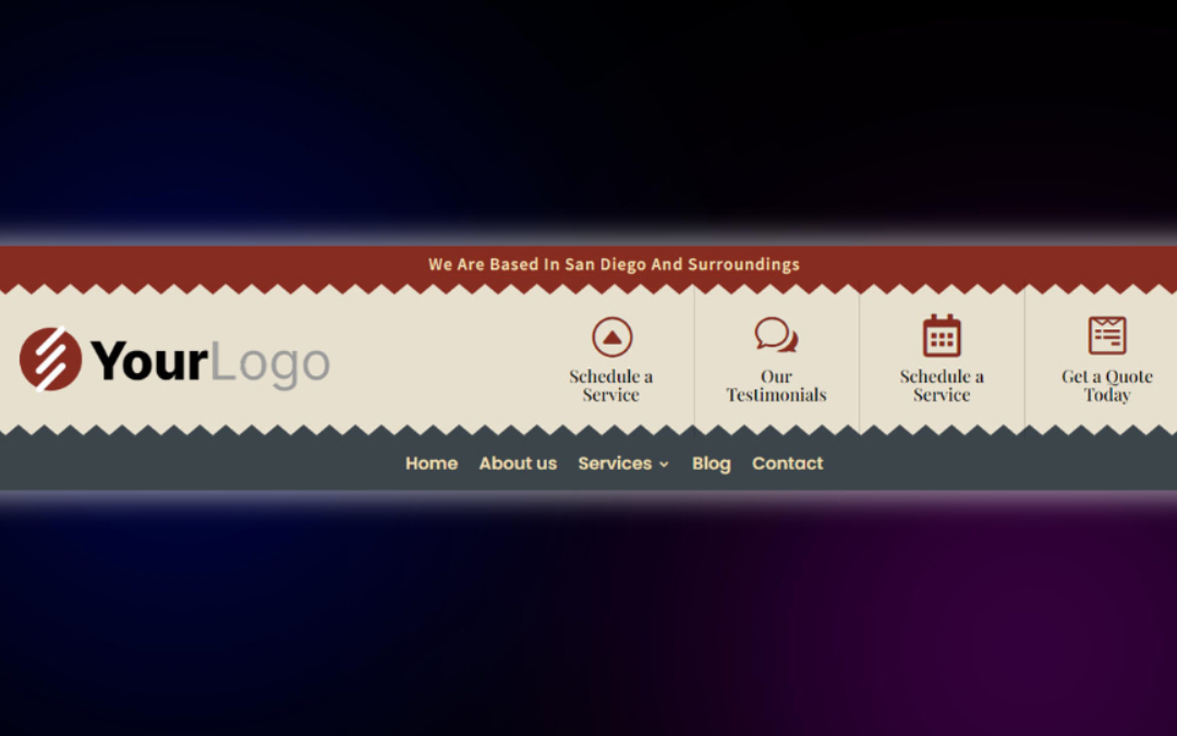 Header and Footer – Advanced Header 63