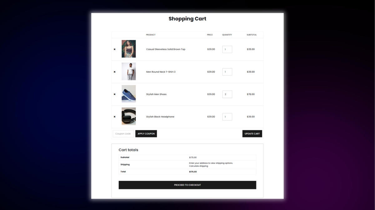 Cart – Cart Page 2