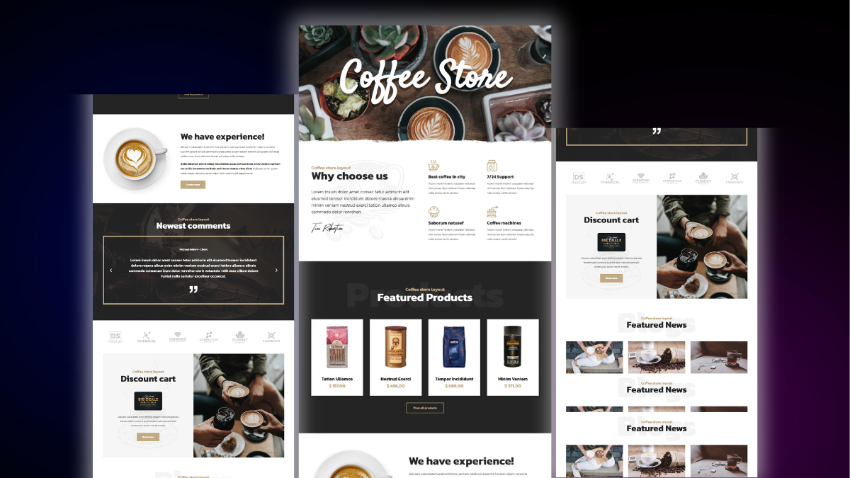 Home Page – Coffee Shop 2