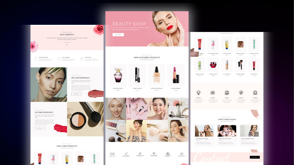 Home Page – Cosmetic Shop