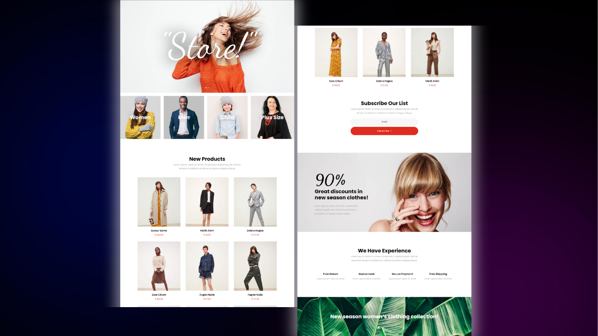 Home Page – Fashion Shop