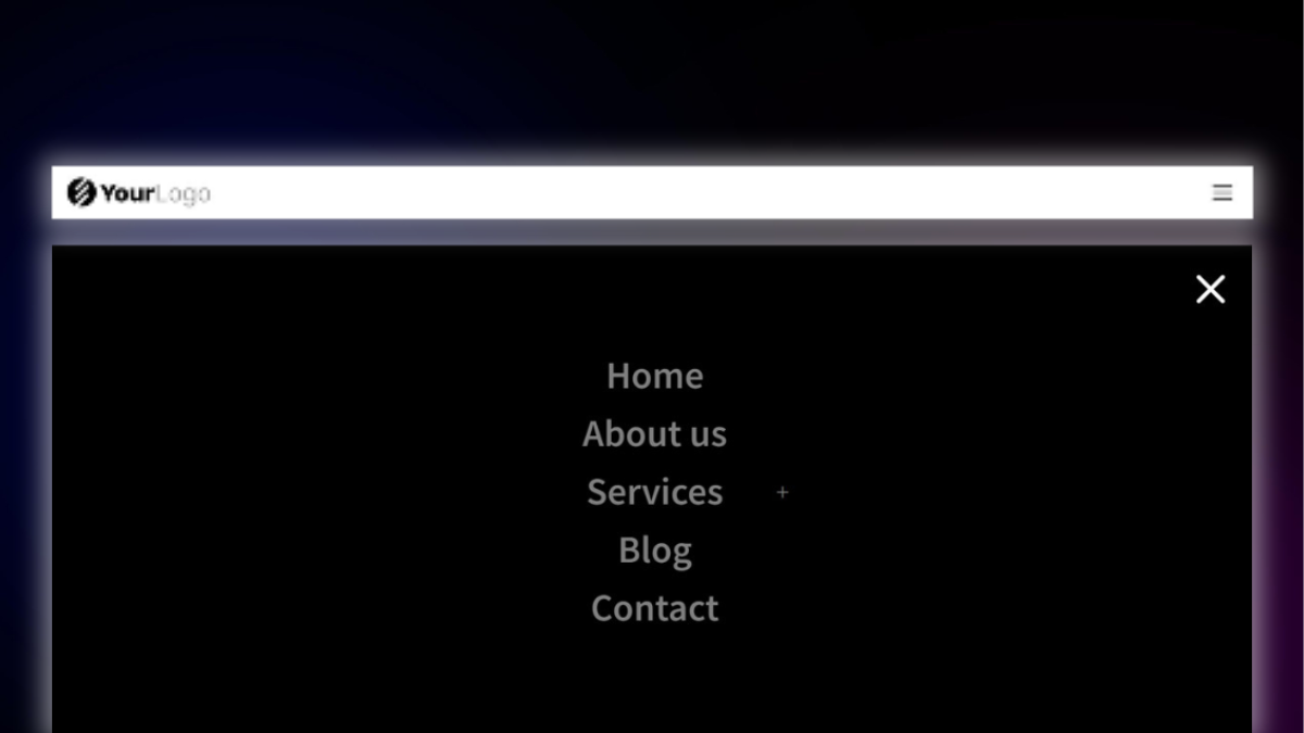 Header and Footer – Fullscreen Overlay Header 1