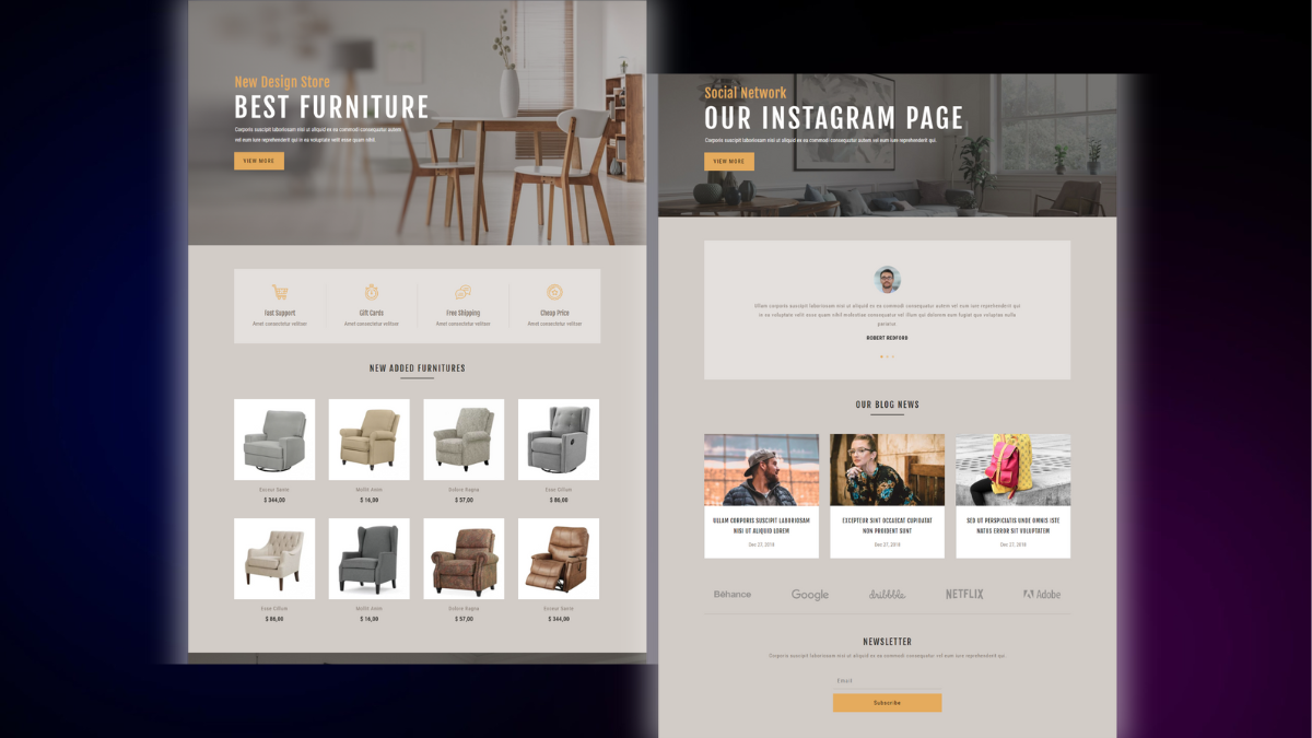 Home Page – Furniture Shop