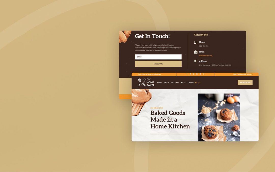 Header and Footer – Home Baker