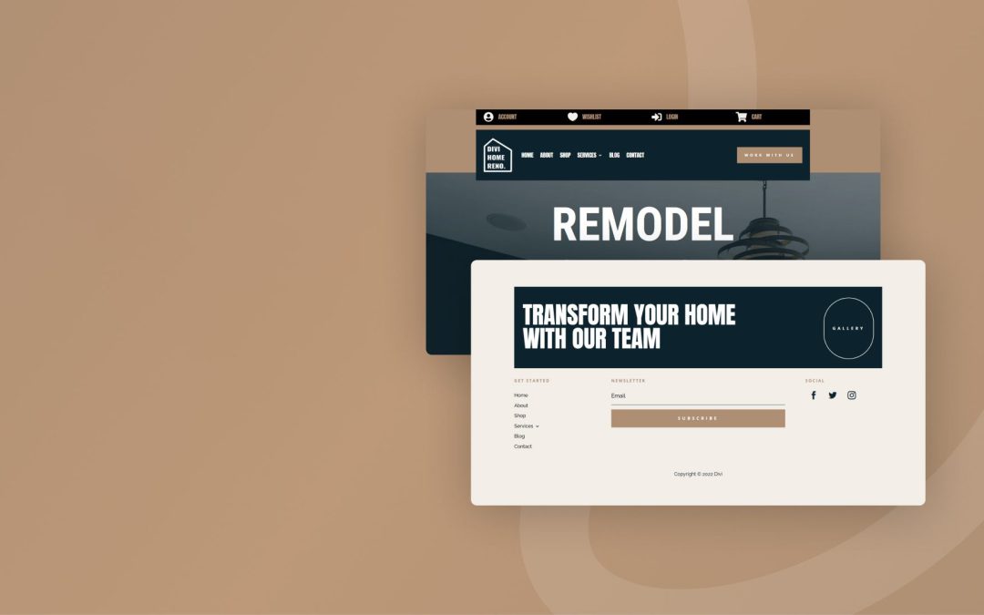 Header and Footer – Home Remodeling