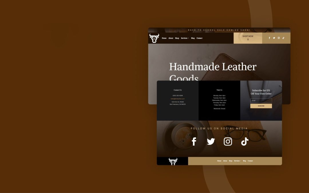 Header and Footer – Leather Goods