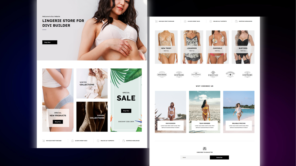 Home Page – Lingerie Shop