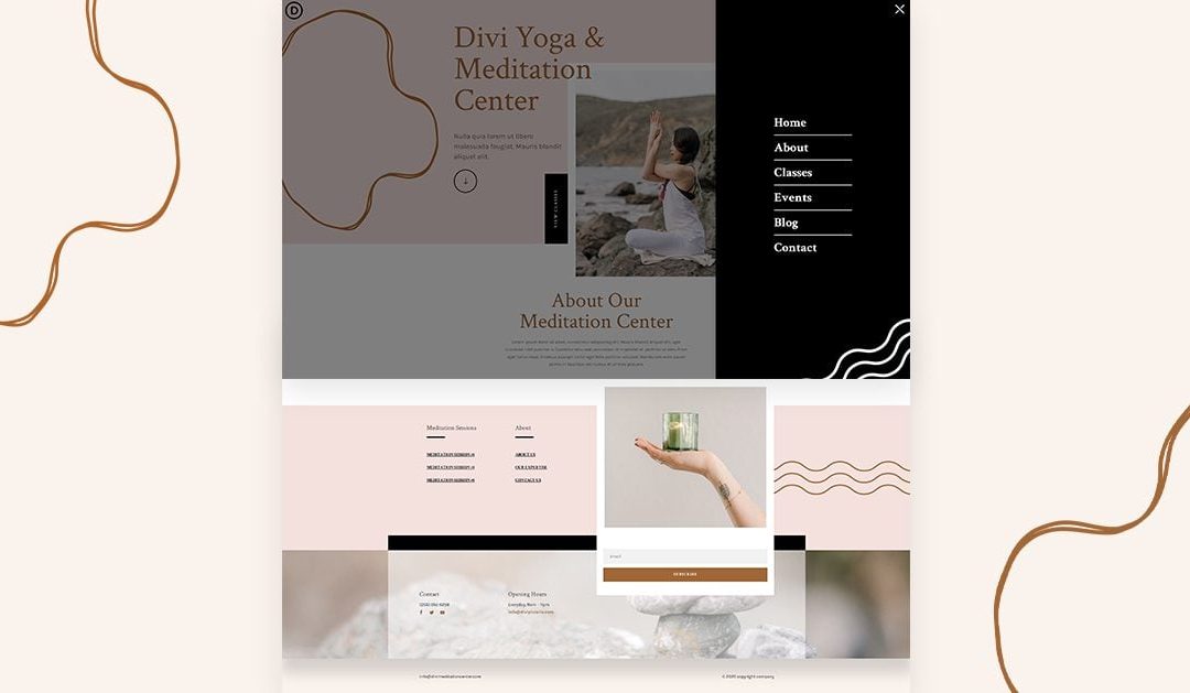 Header and Footer – Meditation Center