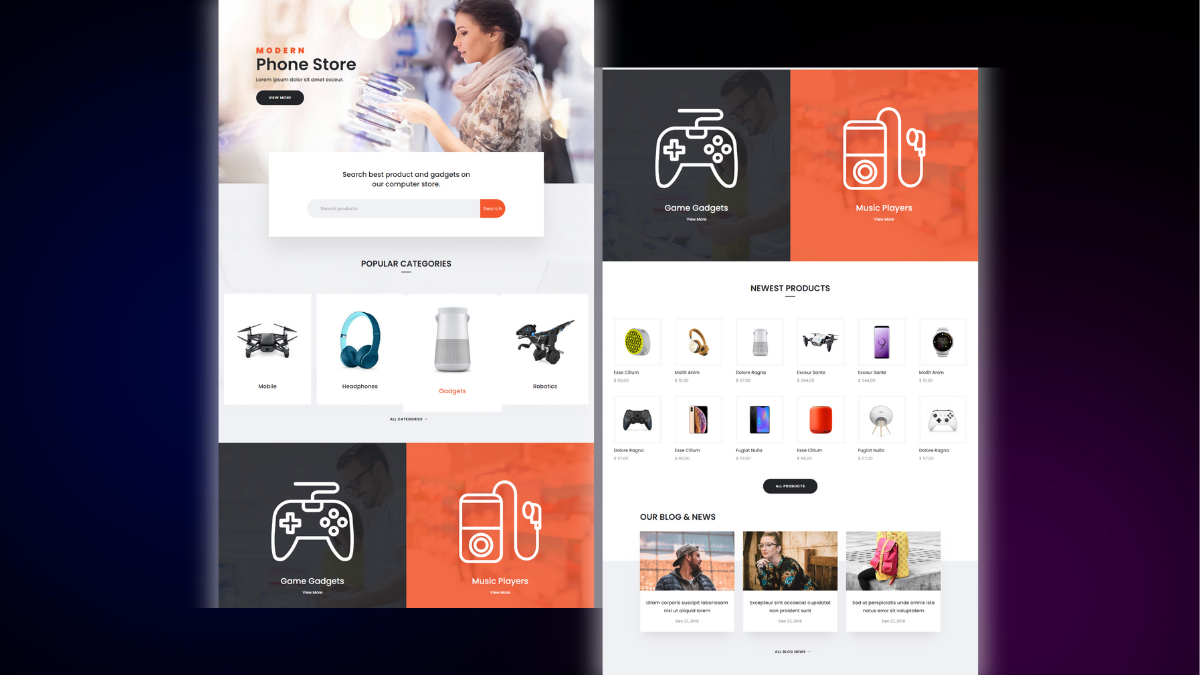 Home Page – Modern Shop