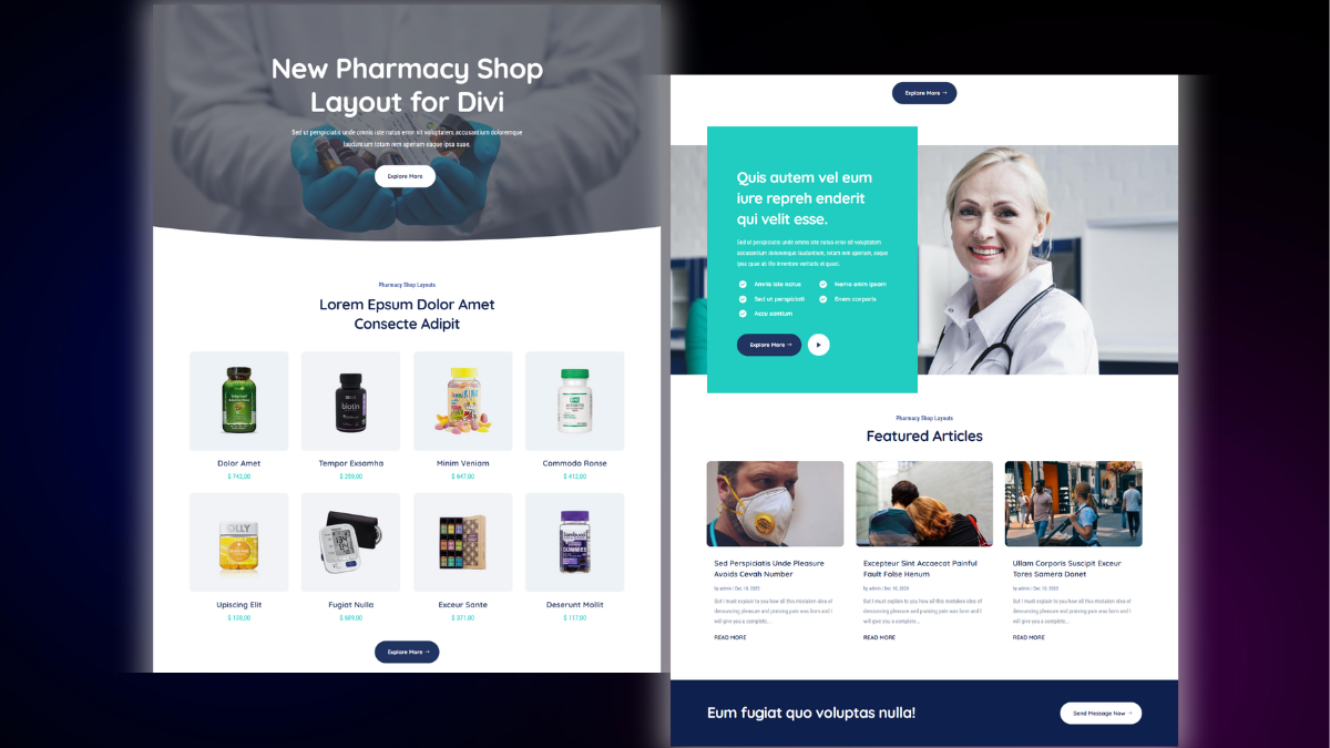 Home Page – Pharmacy Shop