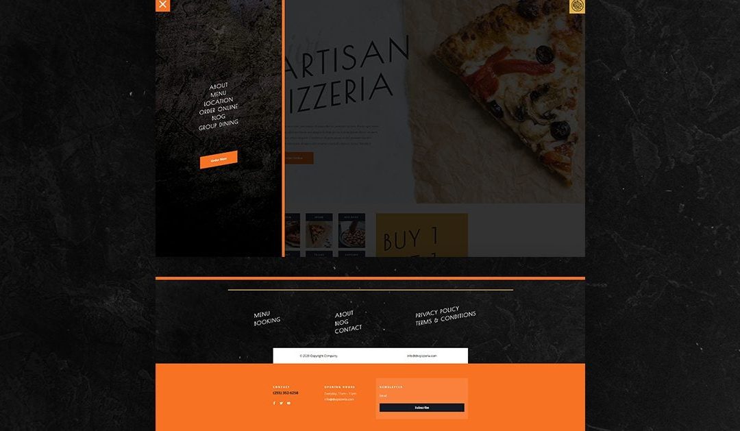 Header and Footer – Pizzeria