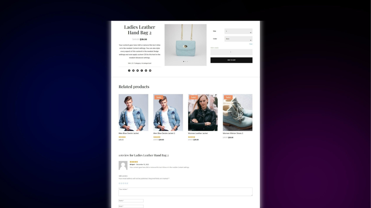 Product Pages – Product Page 23