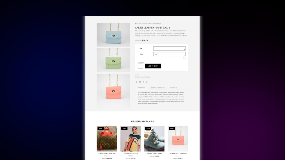 Product Pages – Product Page 31