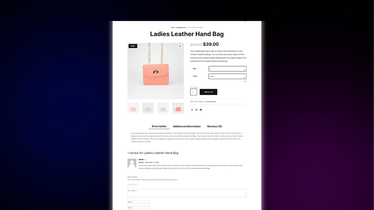 Product Pages – Product Page 6