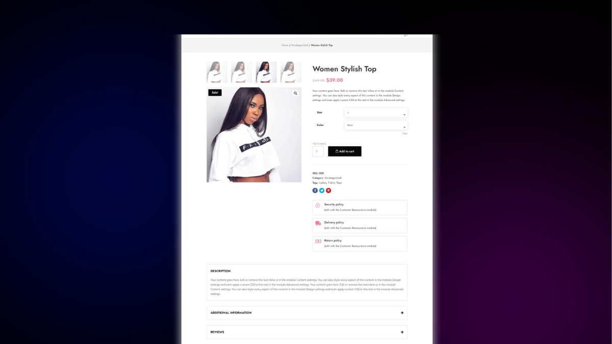 Product Pages – Product Page 8