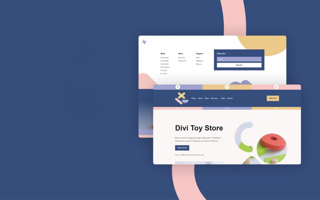 Header and Footer – Toy Store