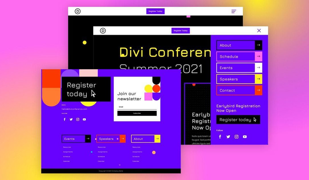 Header and Footer – Virtual Conference