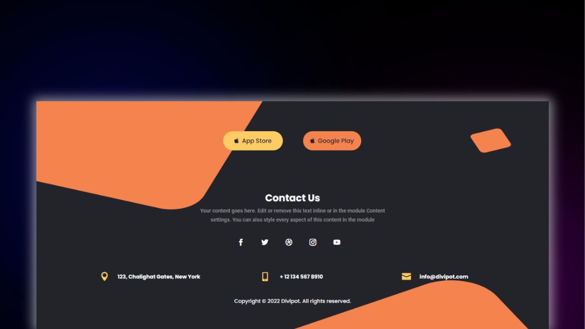 Header and Footer – Footer Style 10