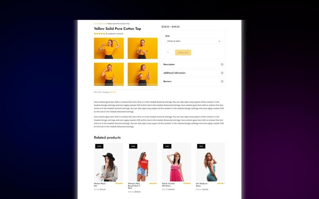 Product Pages – Product Page 105