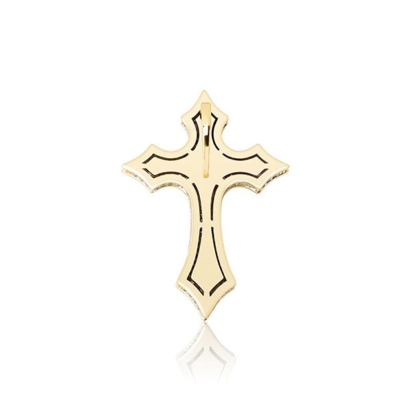 Collier croix de Jésus pendentif médiéval à diamant femme et homme