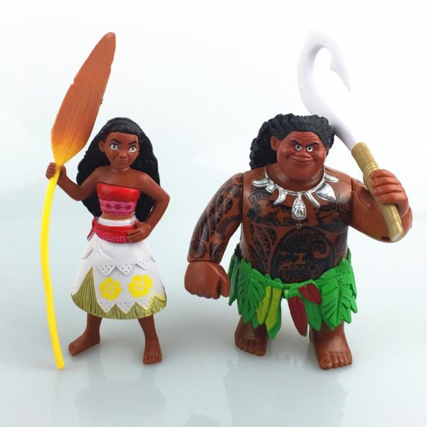 5 pcs lot de Bande Dessin eacute 1 Lot De 5 Figurines Pua Heihei Maui Moana - Livraison Gratuite !