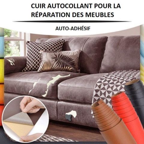 Cuir Autocollant Pour Réparation Canapé Et Voiture - Superpromo.fr