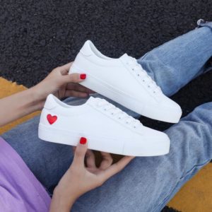 Baskets Casual HEART Minute Mode Coeur rouge 35