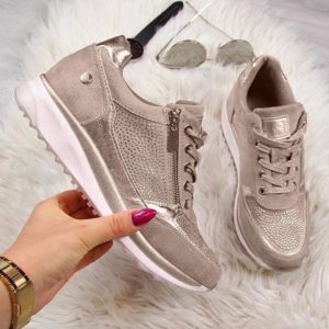 Baskets Féminines GOLD Minute Mode Beige 35