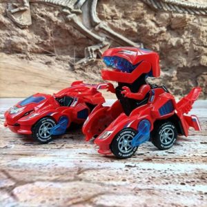 Voiture De Dinosaure Transformateur: Le Cadeau Parfait Pour Les Enfants De Tous Âges - Rouge