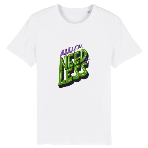 T-shirt Artiste designer Hayden H "ALL YOU NEED" - 100% Coton Bio