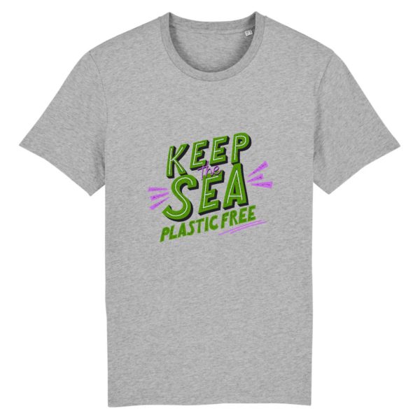 T-shirt Artiste designer Hayden H "KEEP THE SEA" - 100% Coton Bio