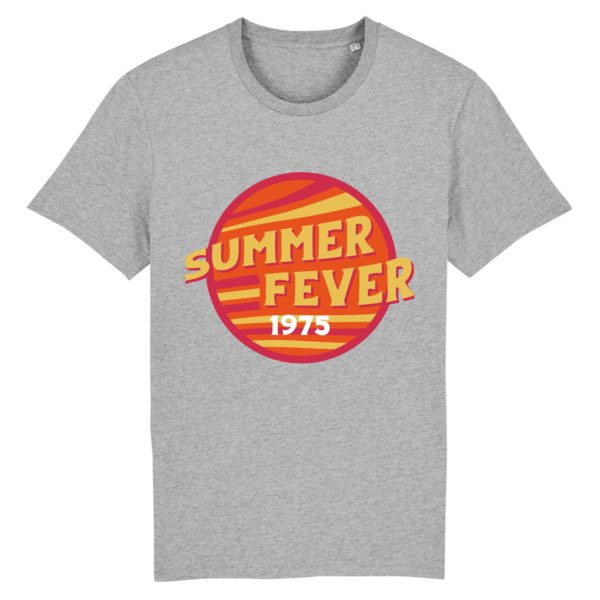 T-shirt vintage "SUMMER FEVER" - Col rond - 100% Coton Bio