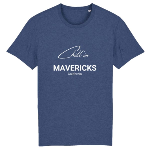 T-Shirt Chill'in MAVERICKS Noir - 100% Coton Bio