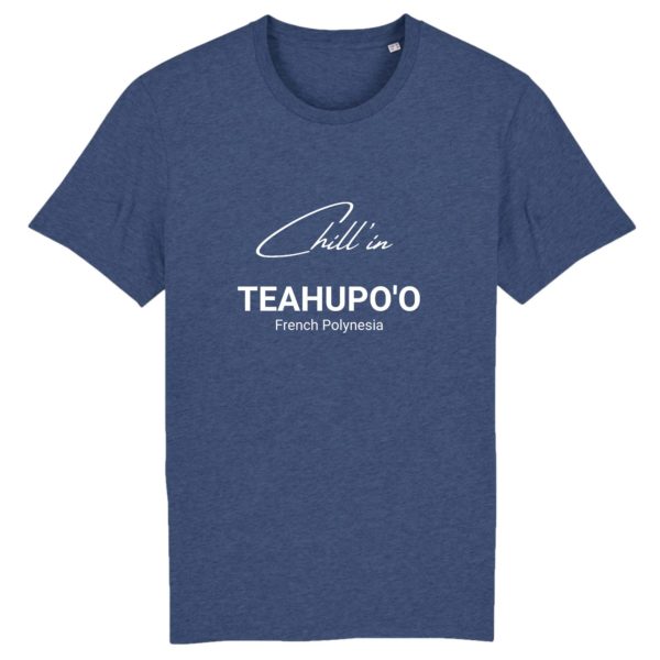 T-Shirt Chill'in TEAHUPO'O Noir - 100% Coton Bio